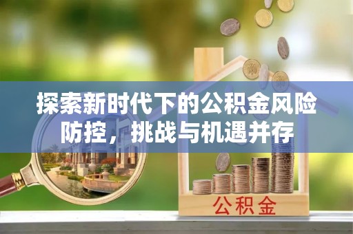 泰顺探索新时代下的公积金风险防控，挑战与机遇并存