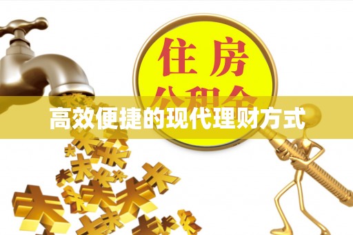 泰顺高效便捷的现代理财方式