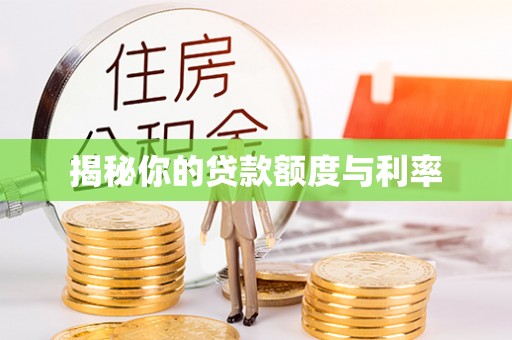 泰顺揭秘你的贷款额度与利率