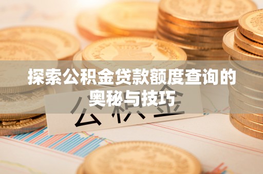 泰顺探索公积金贷款额度查询的奥秘与技巧